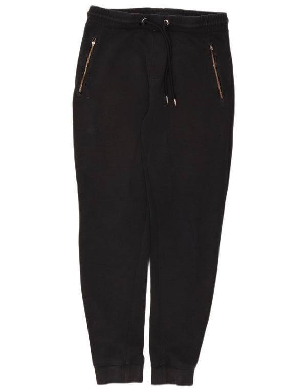 Marks & Spencer Pantalon de survêtement pour femme Joggers UK 10 Small Noir Coton
