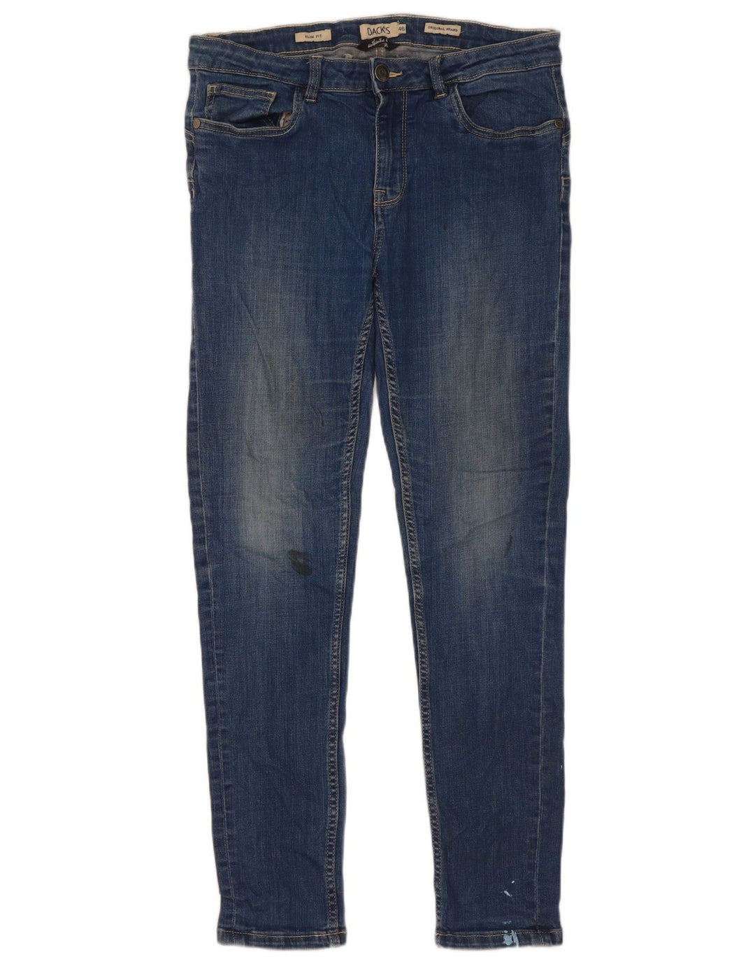 Dack's Jean Slim Homme IT 46 Petit W30 L29 Bleu