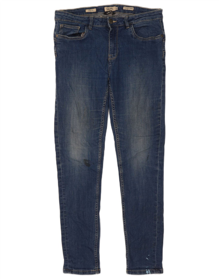 Dack's Jean Slim Homme IT 46 Petit W30 L29 Bleu