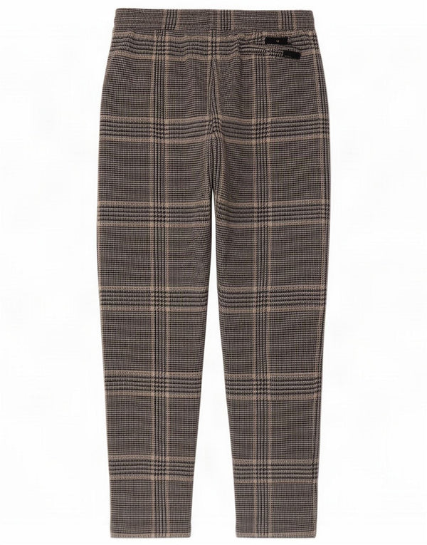 Marks & Spencer Pantalon décontracté pour femme UK 12 Medium W30 L28 Gris Plaid