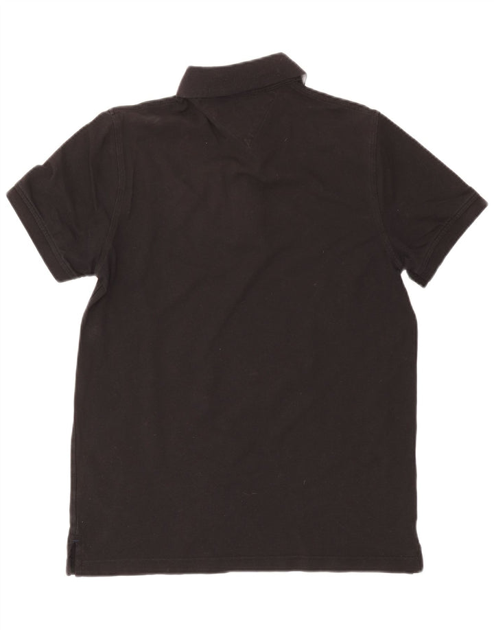 Tommy Hilfiger Polo Homme Coton Noir Moyen