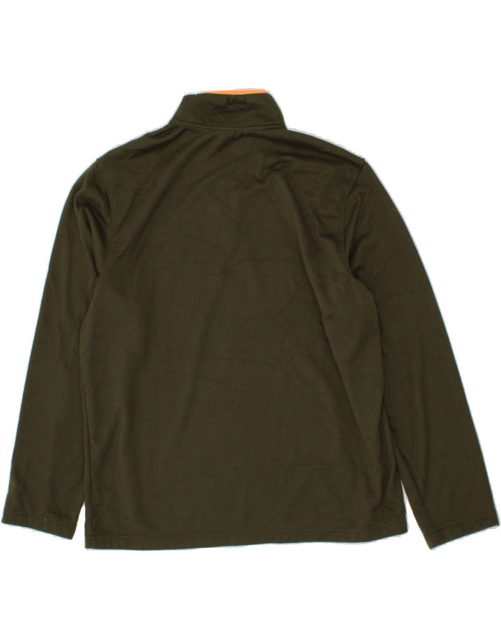 STARTER Mens Zip Neck Pullover Tracksuit Top UK 42/44 Large Green Vintage Starter and Second-Hand Starter from Messina Hembry 