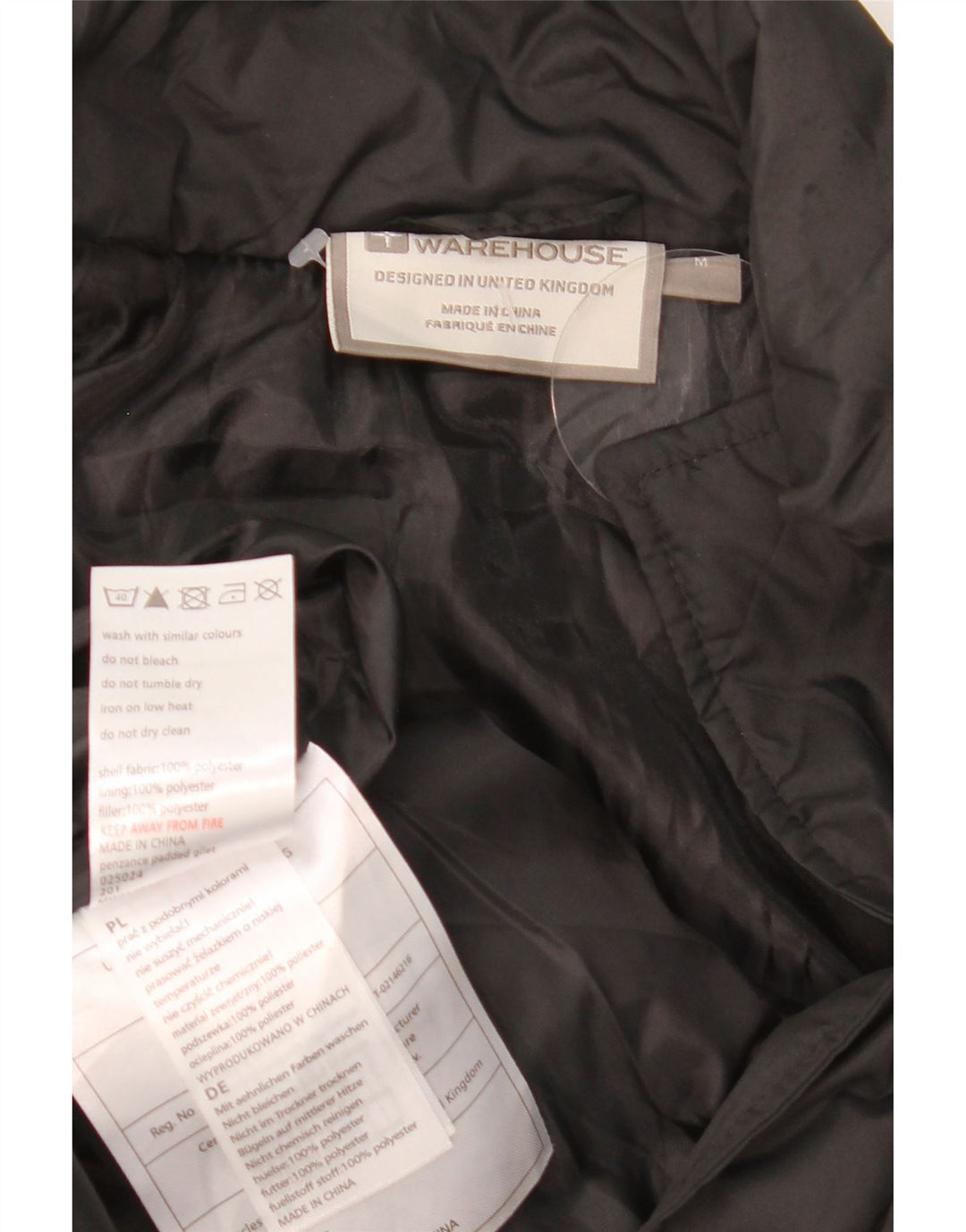 MOUNTAIN WAREHOUSE Gilet rembourré pour homme UK 38 Medium Noir Polyester