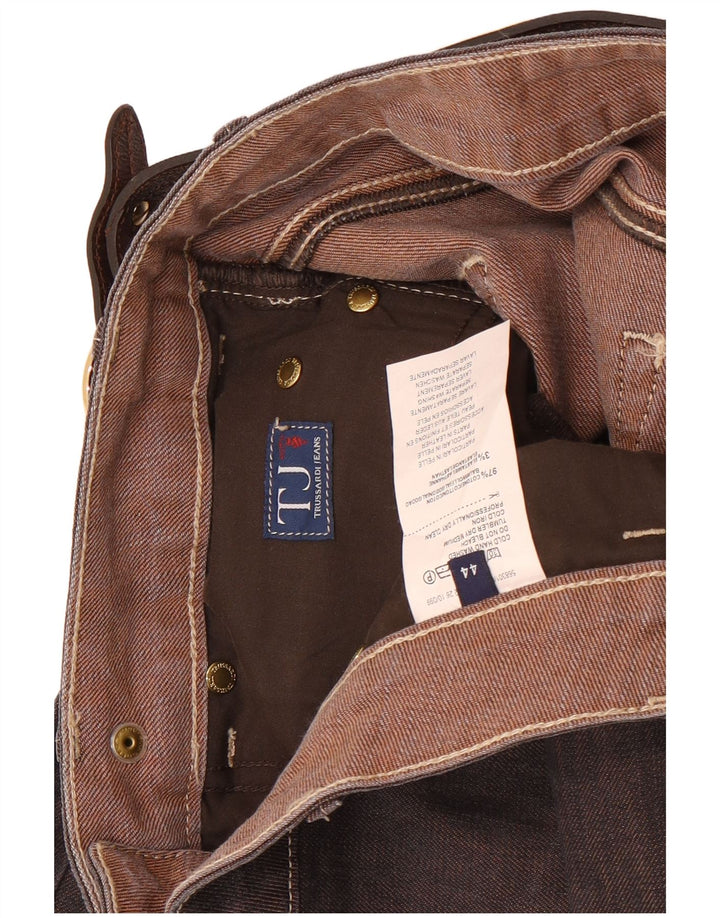Trussardi Jupe En Jean IT 44 Medium W32 Marron Coton Femme