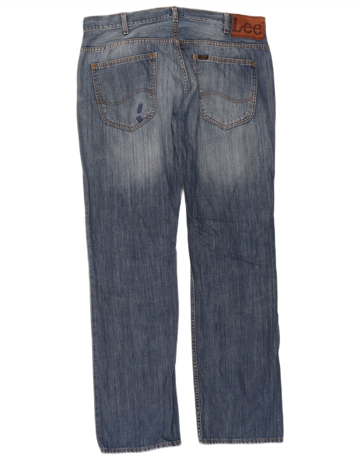 Lee Jean Droit Knox W38 L34 Homme Bleu Coton
