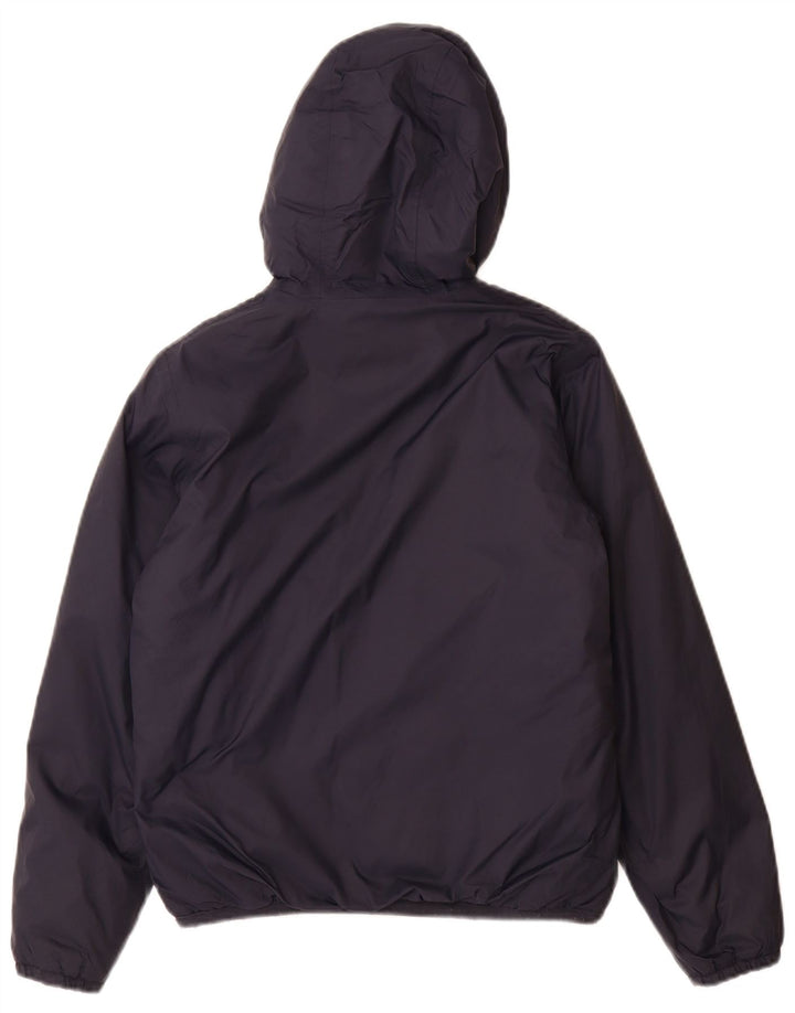 K-Way Veste Coupe-Vent à Capuche Garçon 11-12 ans Bleu Marine Polyamide