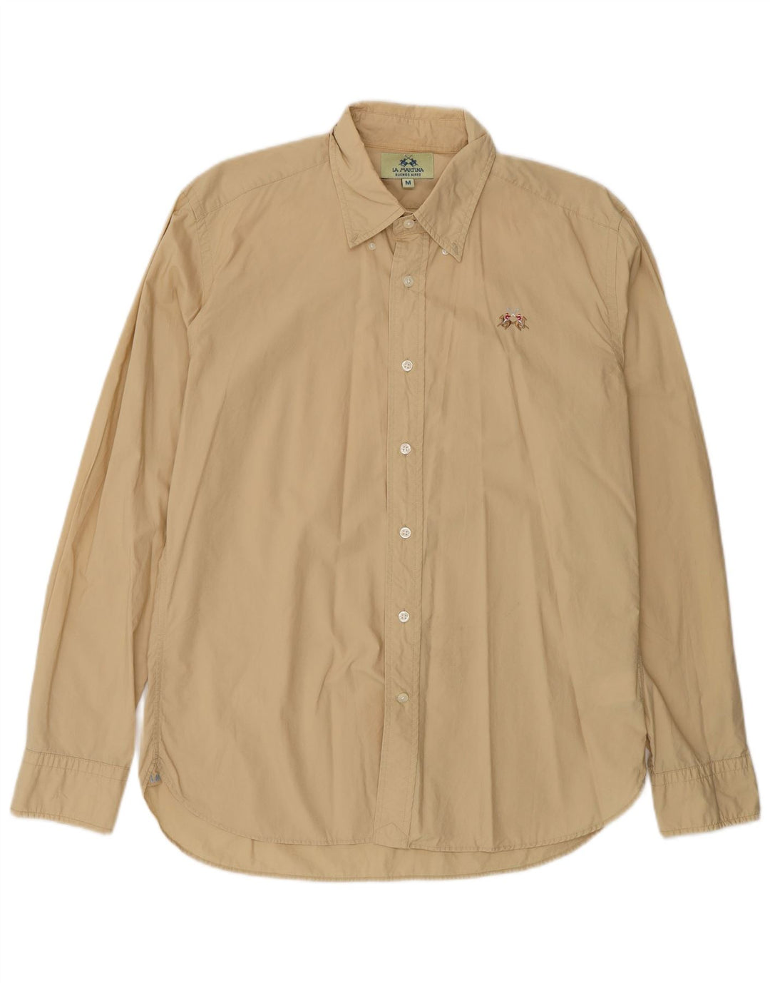 LA MARTINA Chemise Homme Coton Beige Moyen
