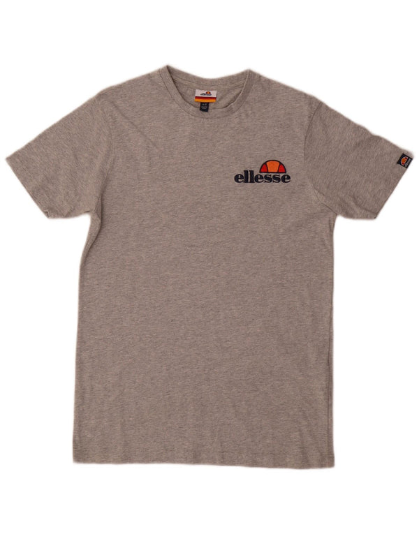 Ellesse T-Shirt Graphique Homme Petit Gris Moucheté Coton