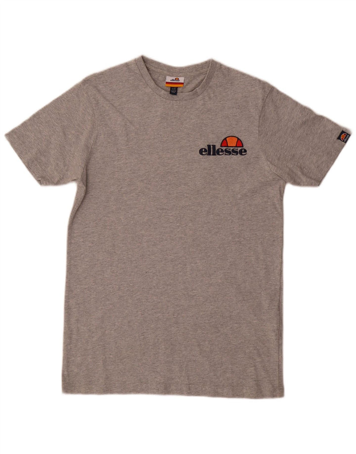 Ellesse T-Shirt Graphique Homme Petit Gris Moucheté Coton