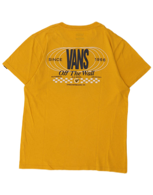 VANS T-shirt coupe slim pour homme en coton jaune petit