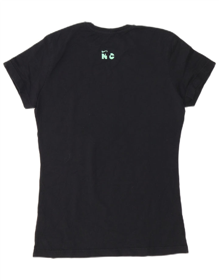 Nike T-shirt pour femme en coton noir moyen UK 12