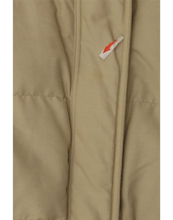 Woolrich Manteau rembourré surdimensionné pour femme UK 10 Petit nylon beige