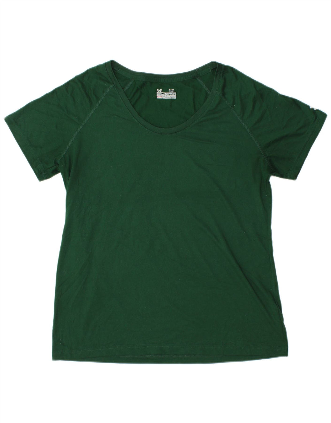 UNDER ARMOUR T-shirt Heat Gear pour femme UK 18 XL Vert Polyester