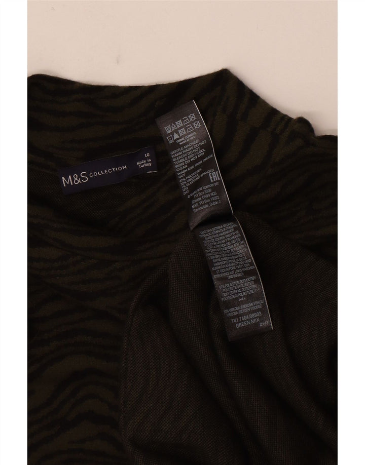Marks & Spencer Robe droite pour femme UK 10 Petit imprimé animal kaki