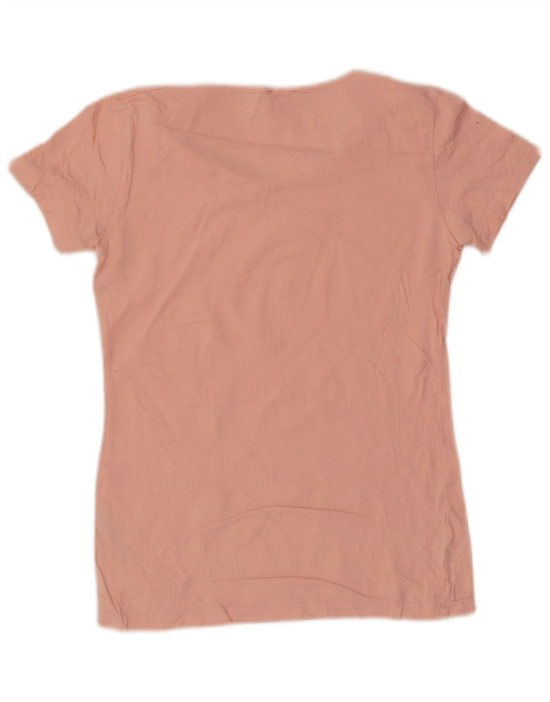 Kappa T-Shirt Femme Top UK 12 Rose Moyen Coton