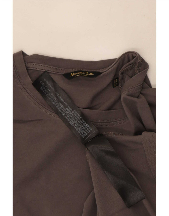 Massimo Dutti Haut Homme Manches Longues XL Gris Coton