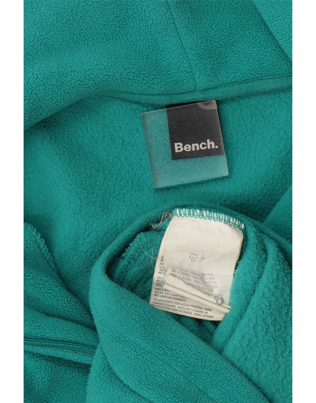 Bench Veste polaire graphique pour femme UK 10 Small Vert Polyester