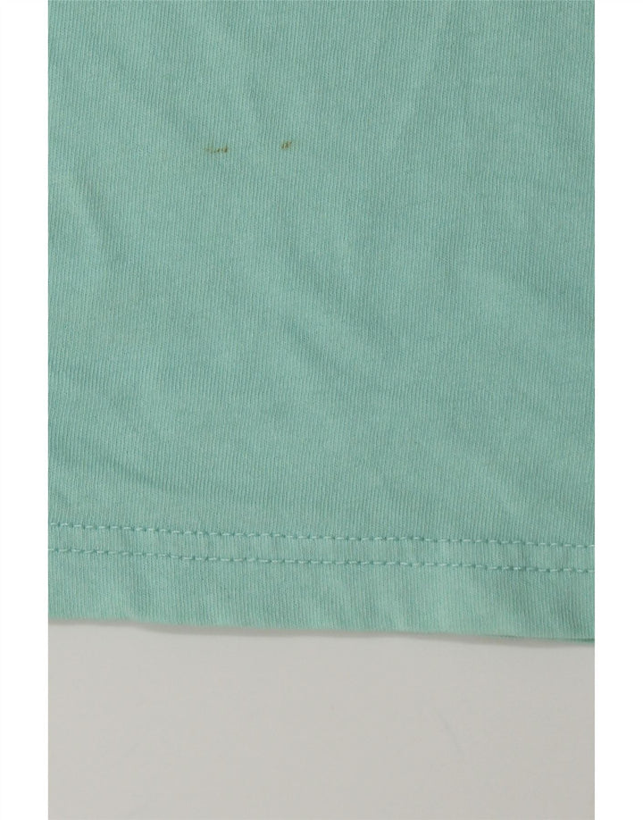 Tommy Hilfiger T-Shirt Graphique Homme Top XL Coton Turquoise