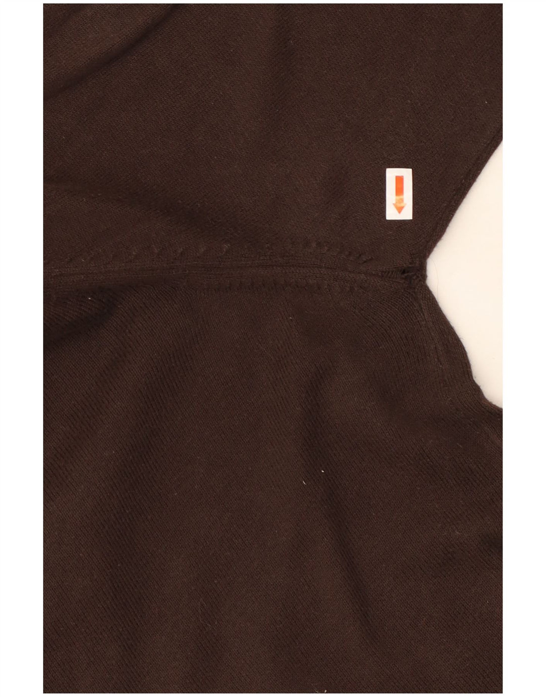 DIESEL Pull col boutonné pour femme UK 14 en coton marron moyen