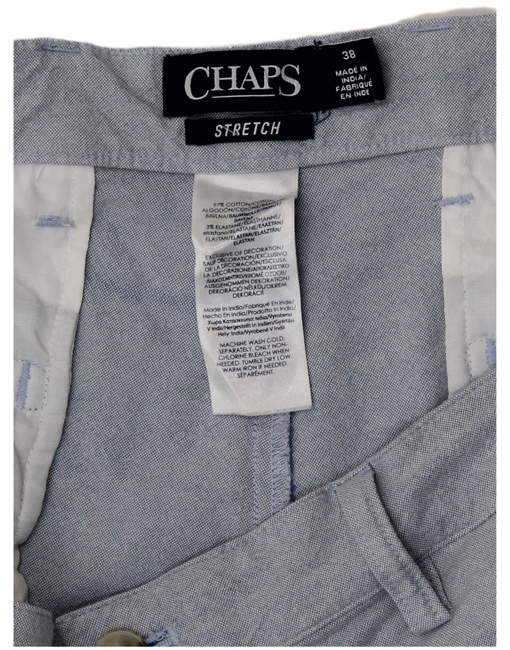 Chaps Short Chino Homme W38 XL Bleu Coton