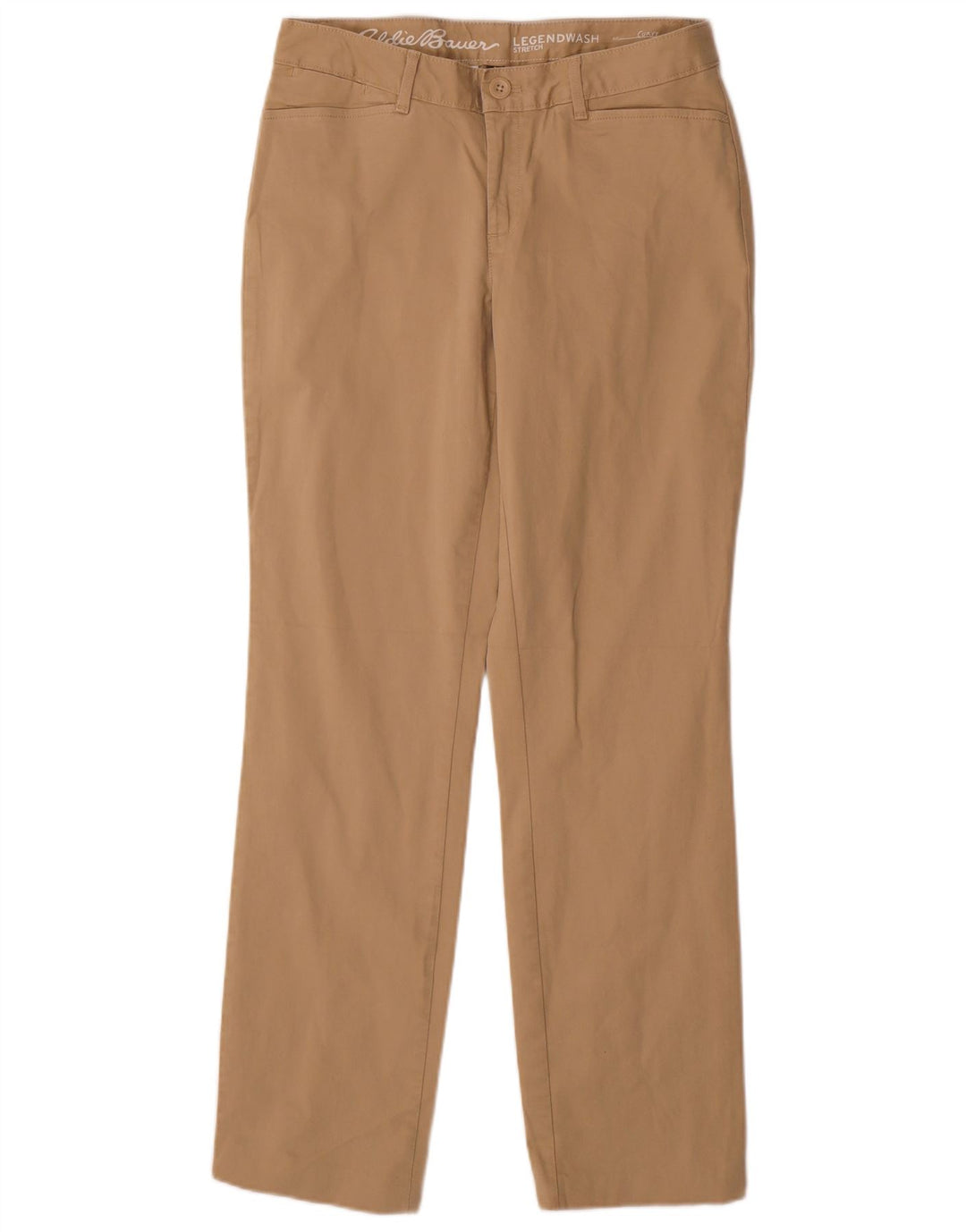 EDDIE BAUER Pantalon décontracté courbé pour femme US 6 Medium W30 L30 Beige