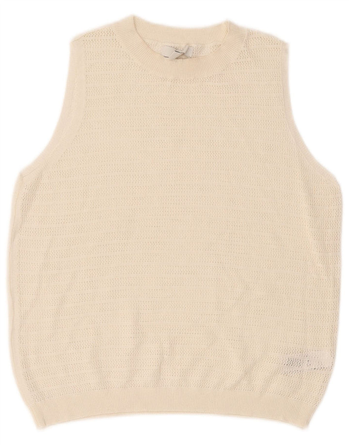 Marks & Spencer Débardeur pour femme UK 12 Medium Blanc cassé Polyester