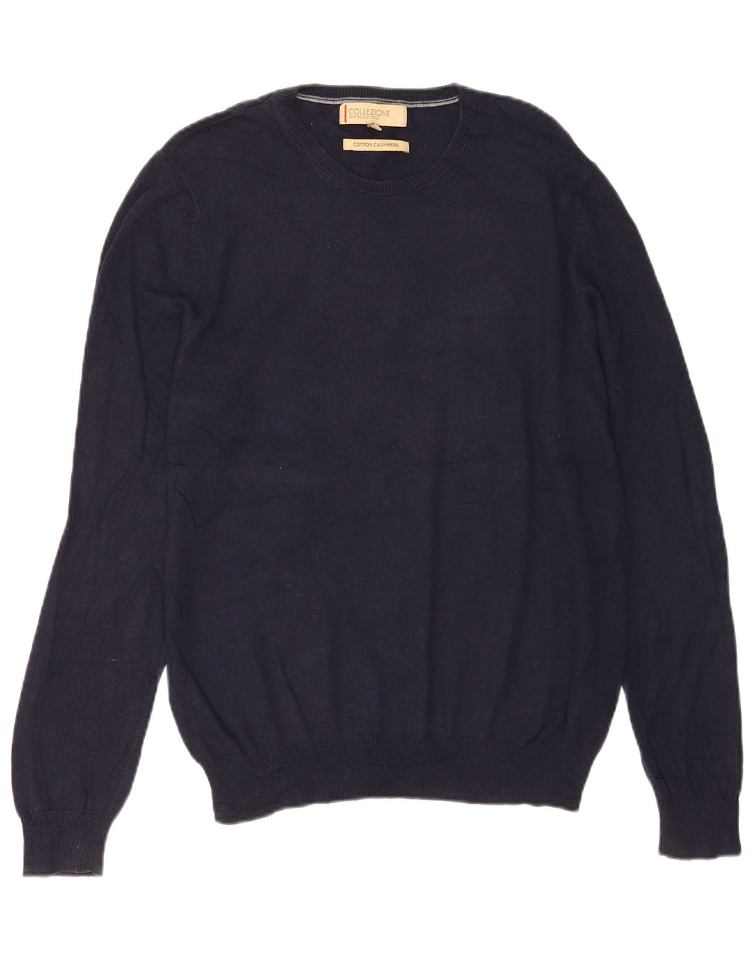 Marks & Spencer Pull col rond homme bleu marine moyen coton