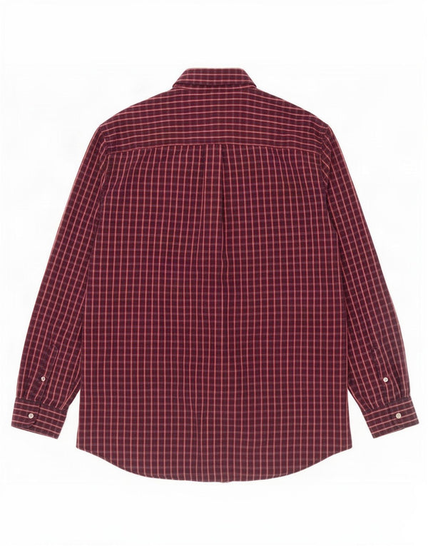 Chaps Chemise Haute Homme XL Rouge à Carreaux Coton
