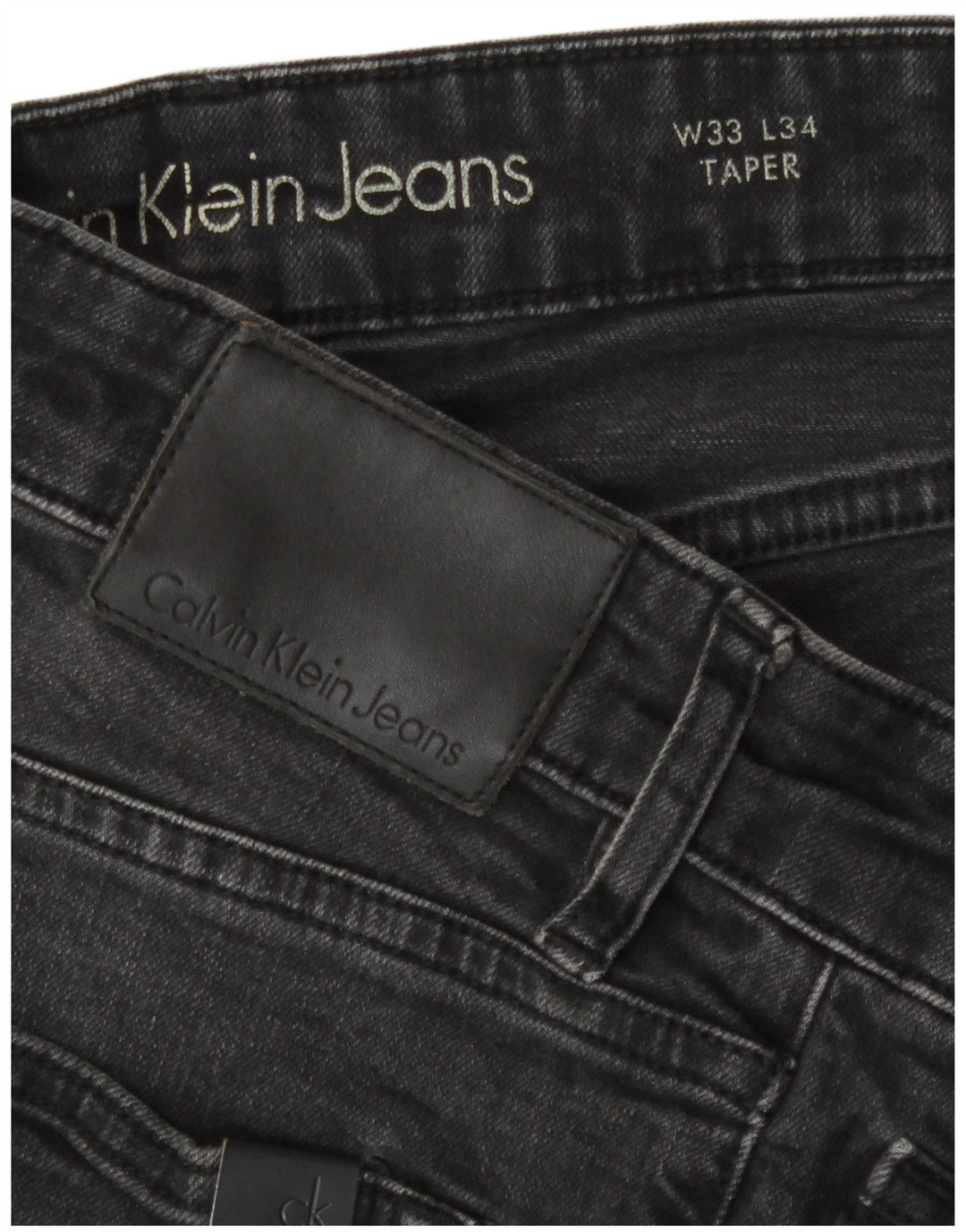 Calvin Klein Jean fuselé W33 L29 homme gris coton