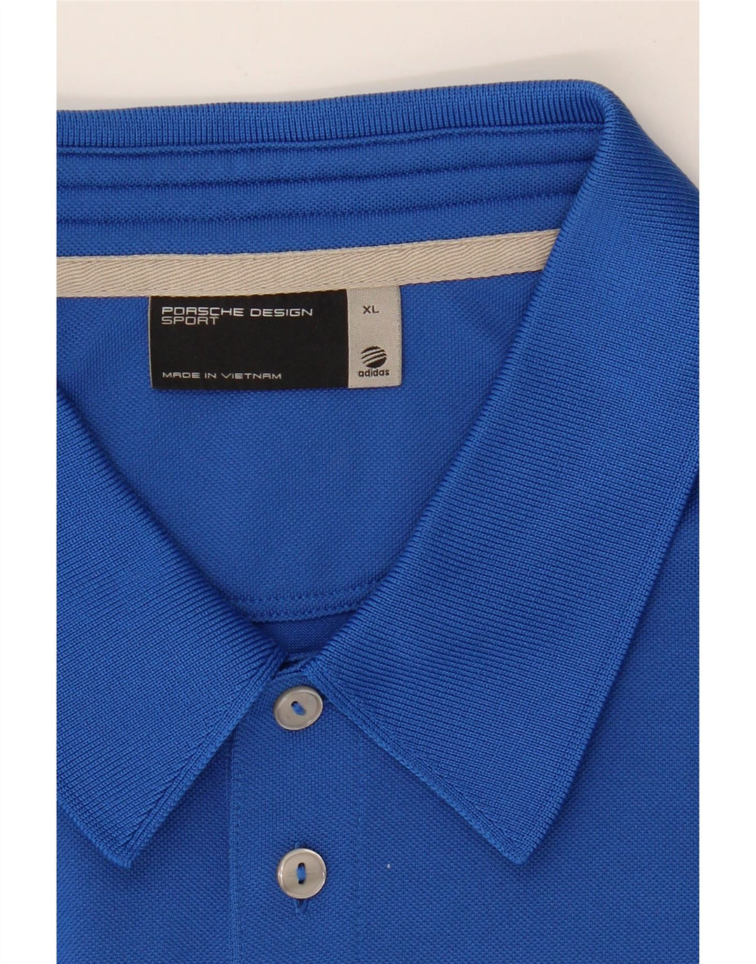 ADIDAS Mens Polo Shirt XL Blue Polyester Vintage Adidas and Second-Hand Adidas from Messina Hembry 