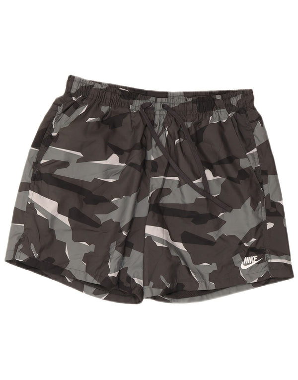 Nike Mens Sport Shorts Large  Grey Camouflage Polyester