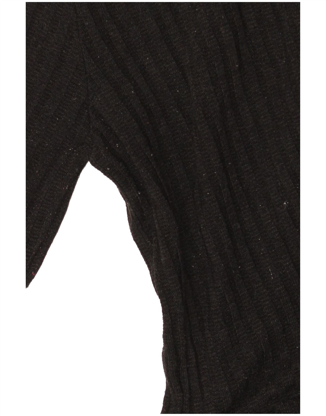 Zara Robe à volants en tricot pour femme UK 12 Noir moyen