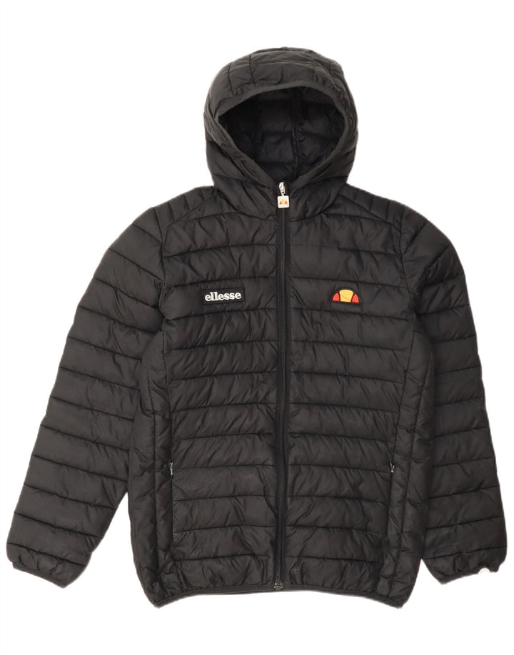 Ellesse Veste matelassée à capuche garçon 12-13 ans Noir Polyester