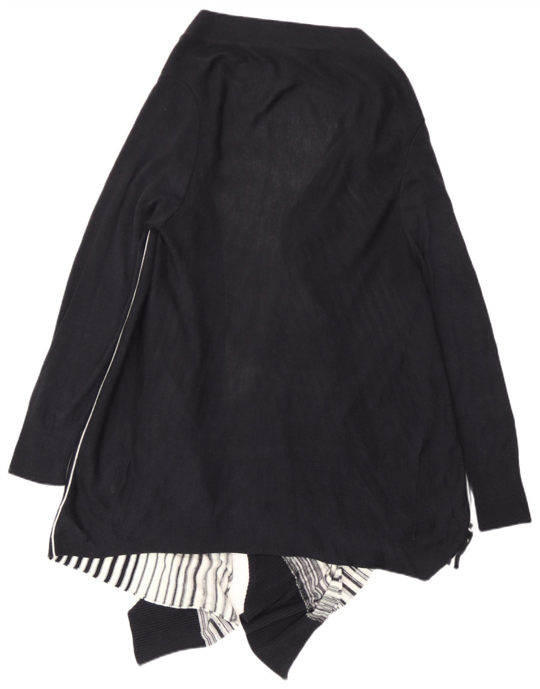 Marks & Spencer Pull cardigan asymétrique pour femme UK 14 Large Noir