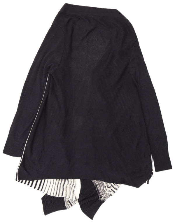 Marks & Spencer Pull cardigan asymétrique pour femme UK 14 Large Noir