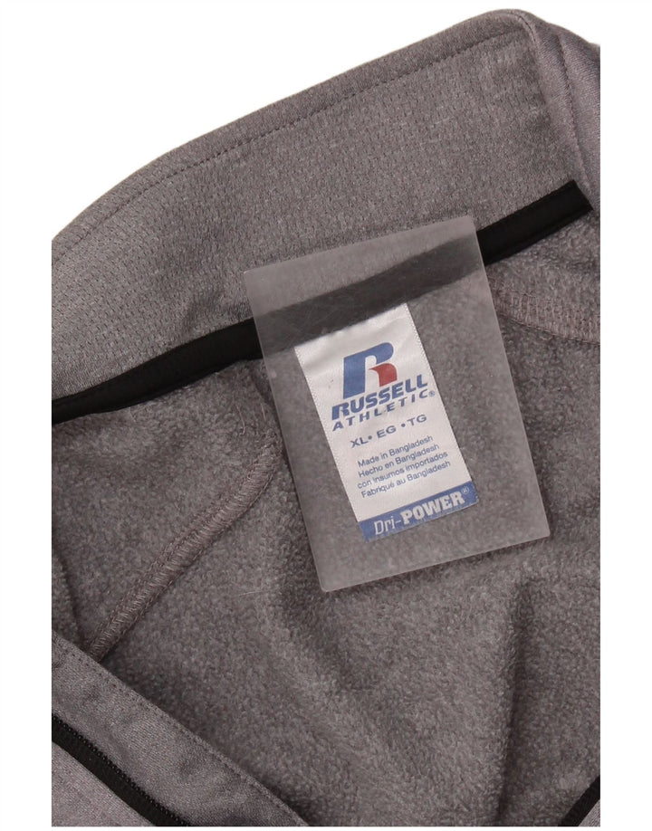 Russell Athletic Sweat-shirt à col zippé pour homme XL Gris
