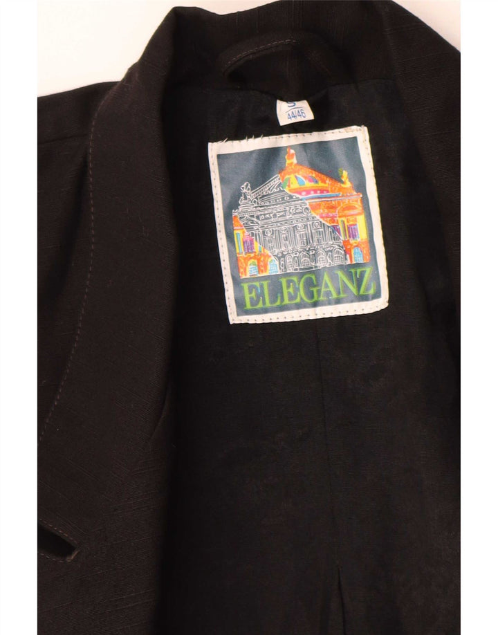 veste blazer surdimensionnée femme vintage UK 10 Petit Noir
