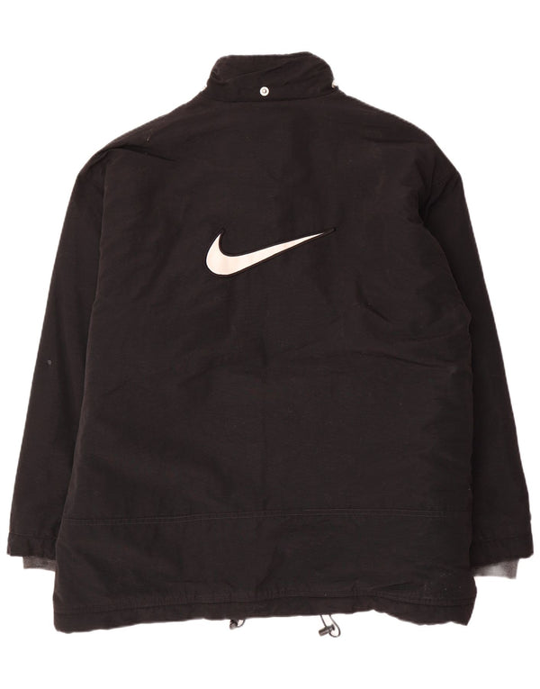 Nike Veste coupe-vent pour homme UK 42/44 Large Noir Nylon