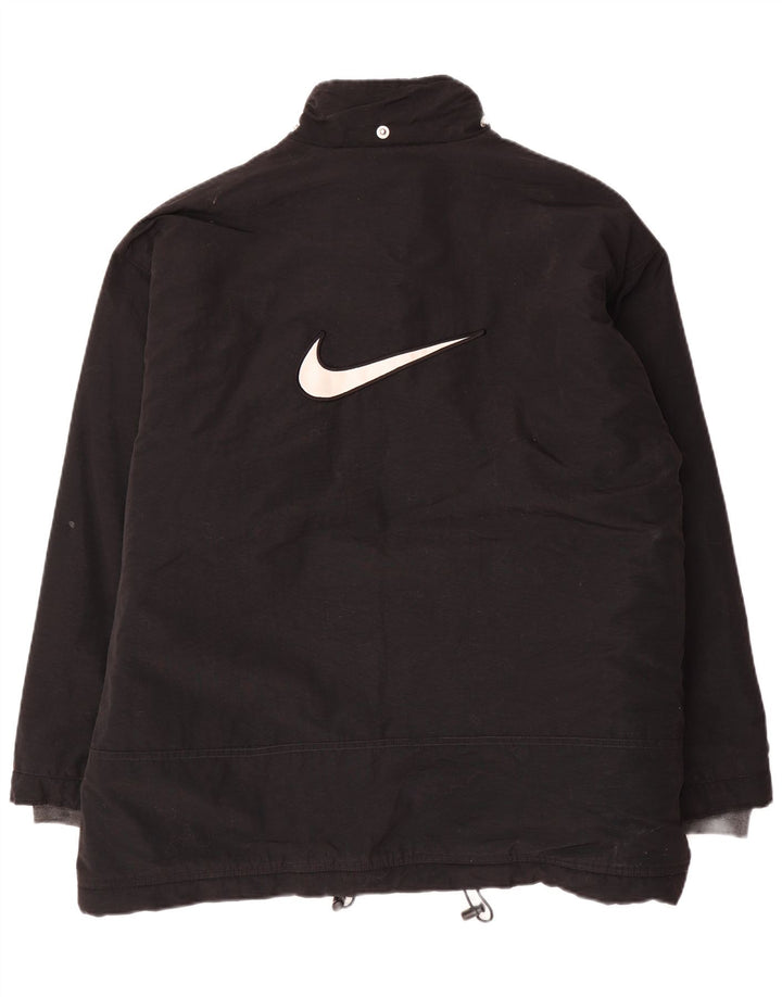 Nike Veste coupe-vent pour homme UK 42/44 Large Noir Nylon