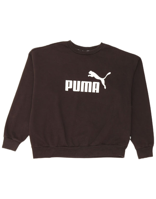 Puma Sweat-shirt graphique pour femme UK 18 XL Noir Coton