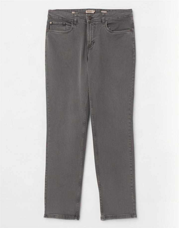 Dack's Jean Slim Homme IT 52 XL W34 L31 Gris Coton