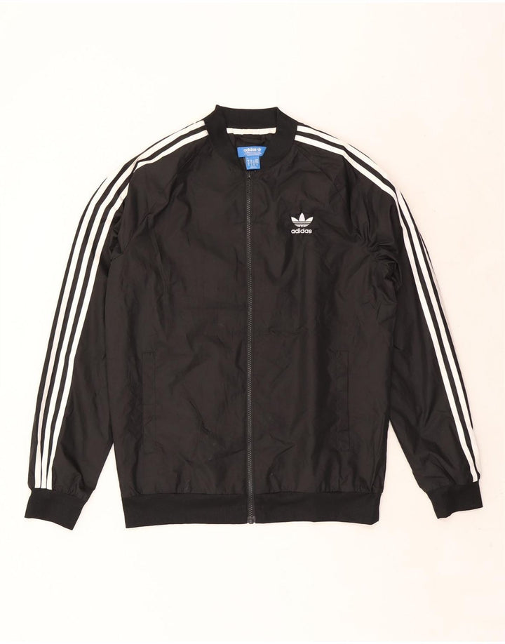 Adidas Veste de survêtement pour homme Noir moyen Polyester