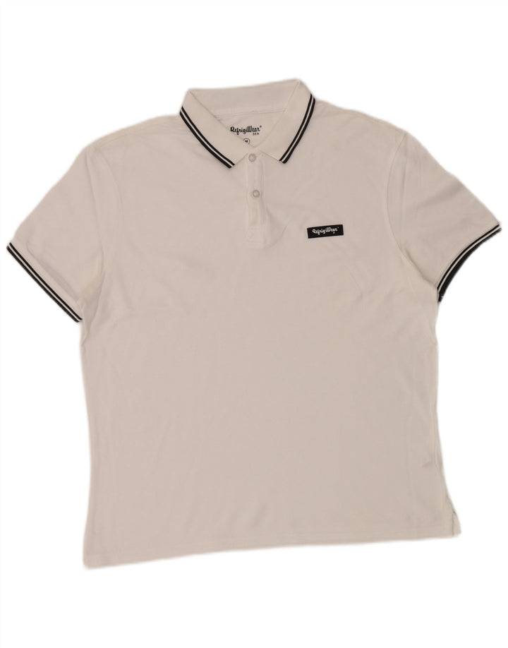 Refrigiwear Polo Homme Coton Blanc Moyen