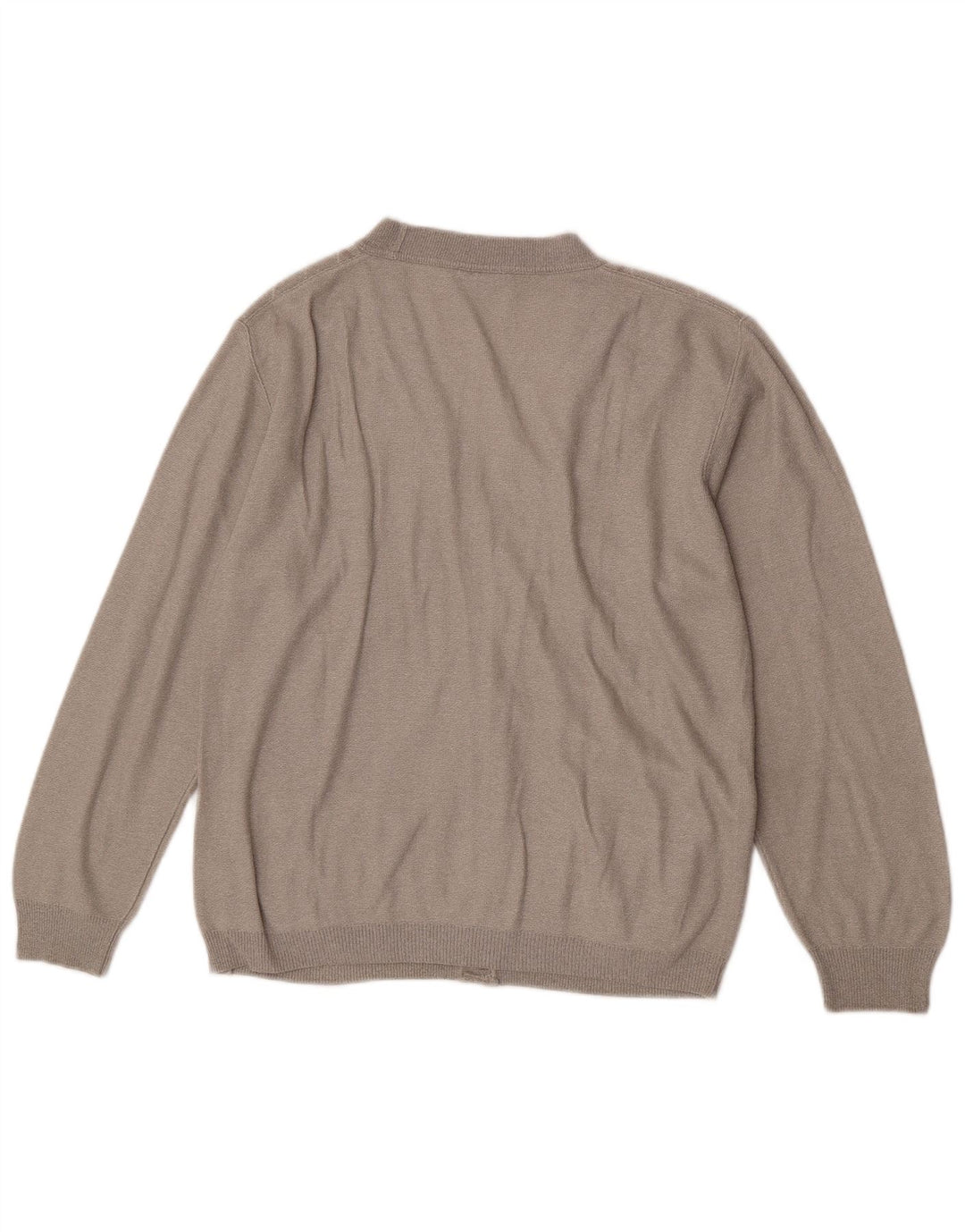Enzo Goti Pull Cardigan Homme Petit Chevron Gris Acrylique