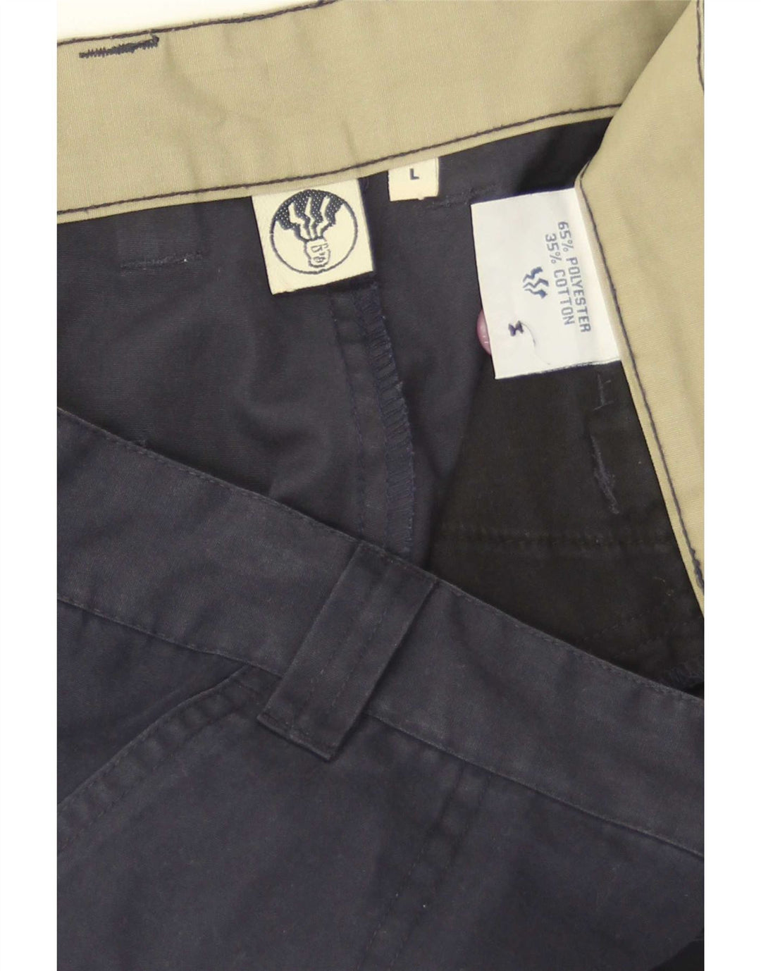 Fat Face Short décontracté pour homme Taille L W34 Bleu marine Colorblock Polyester