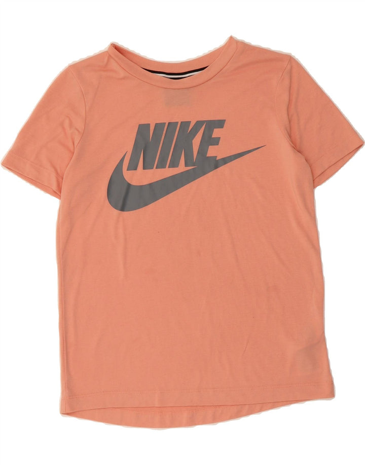 NIKE Womens Oversized Graphic T-Shirt Top UK 6 XS Pink Polyester Vintage Nike and Second-Hand Nike from Messina Hembry 