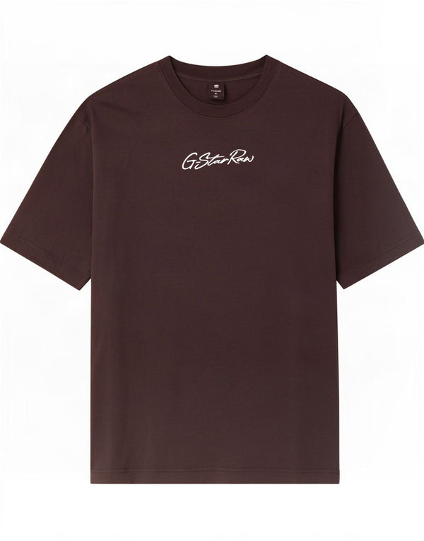 T-shirt graphique G-Star pour homme en coton noir moyen