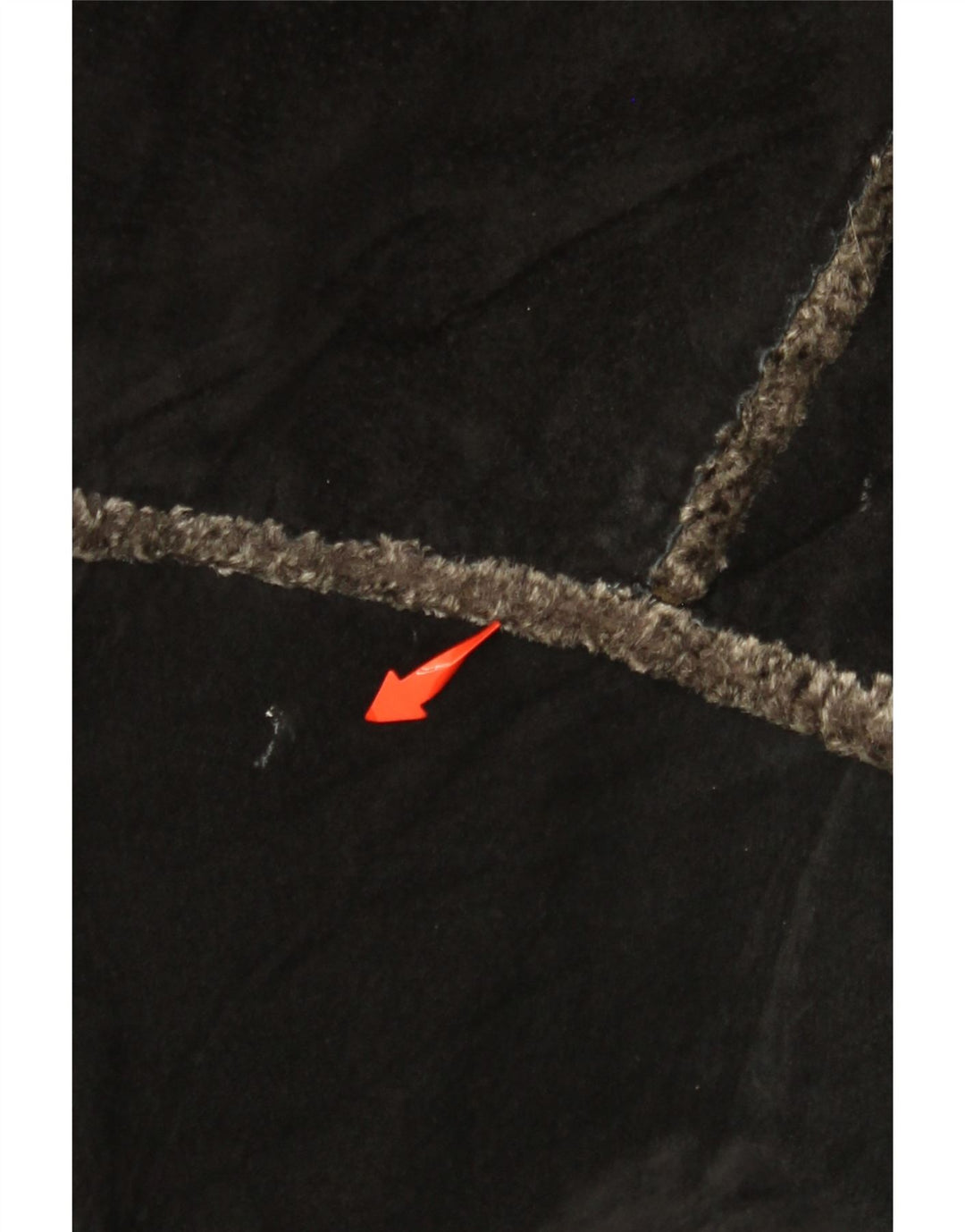 GIORGIO MOBIANI Veste à capuche en daim pour homme UK 44 2XL Cuir noir