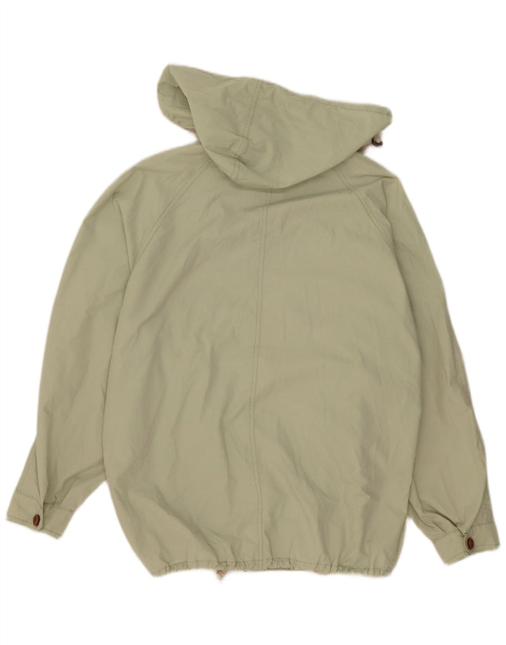 veste bomber à capuche vintage pour hommes UK 42 XL Polyester vert