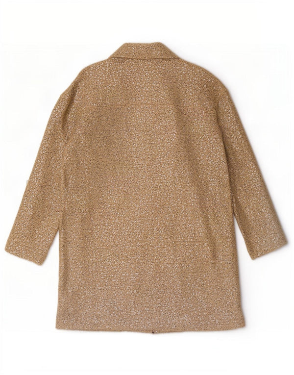 Marks & Spencer Manteau croisé à paillettes pour femme UK 8 Small Beige